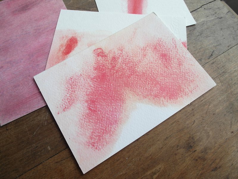 女人和她的伤口系列明信片--屁股-单张下标区 - 卡片/明信片 - 纸 红色