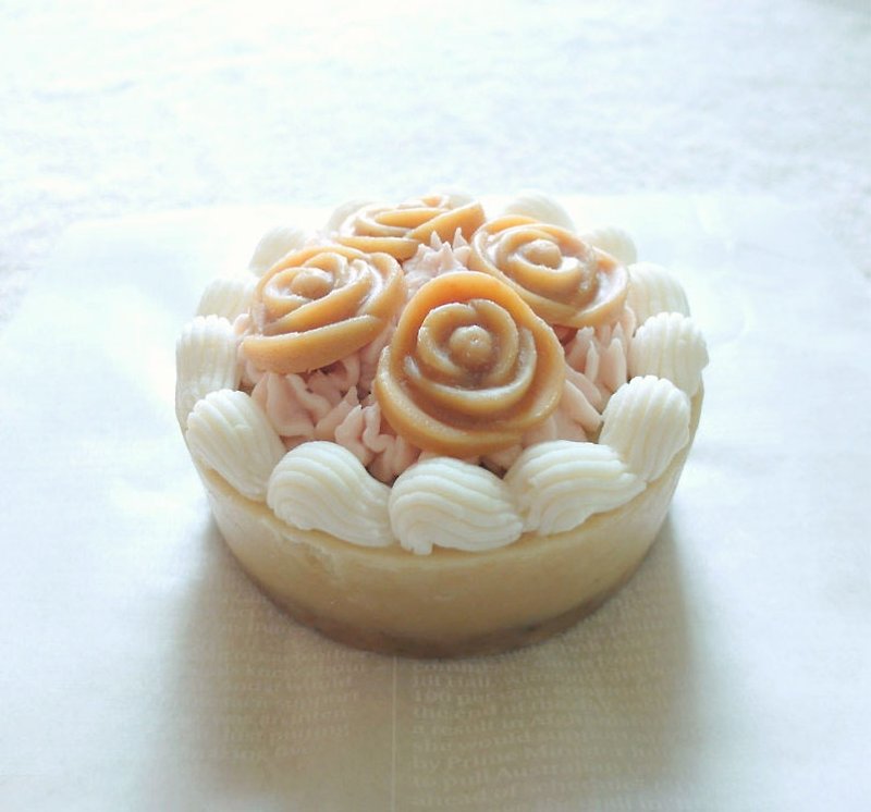 玫瑰园·手工蛋糕皂礼 - 肥皂/手工皂 - 植物．花 卡其色