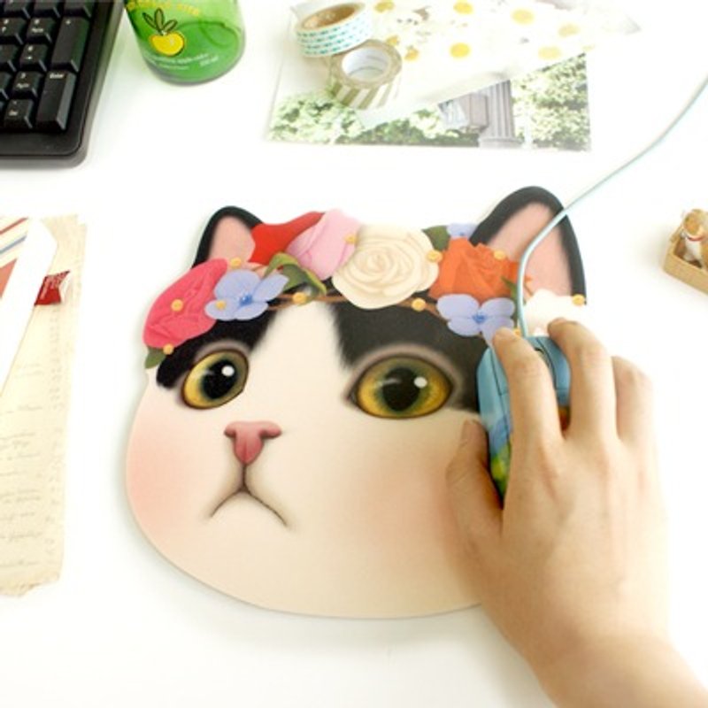 Choo choo 甜蜜猫好友鼠标垫_Secret night - 鼠标垫 - 塑料 多色