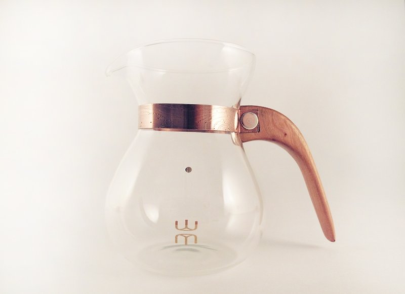 “露·La Rosee”木质手感咖啡壶-第二代-简约款-樱桃木-需预购 - 厨房用具 - 木头 金色