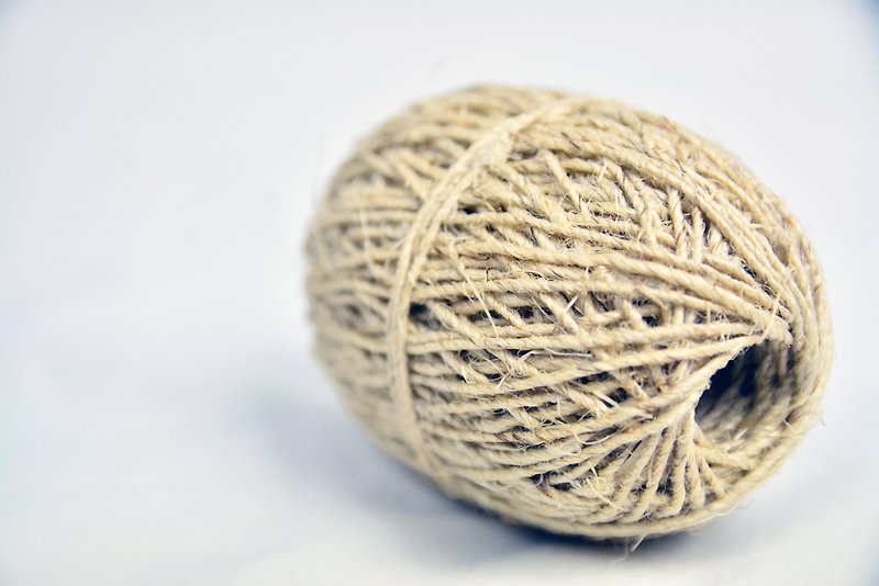 手捻麻线-原麻色 公平贸易 - 编织/刺绣/羊毛毡/裁缝 - 棉．麻 