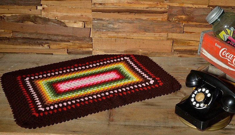 普普风手工编织毯 - 被子/毛毯 - 其他材质 多色