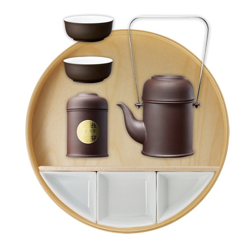 玩美文创 品功夫茶具组 (紫砂） - 茶具/茶杯 - 其他材质 咖啡色