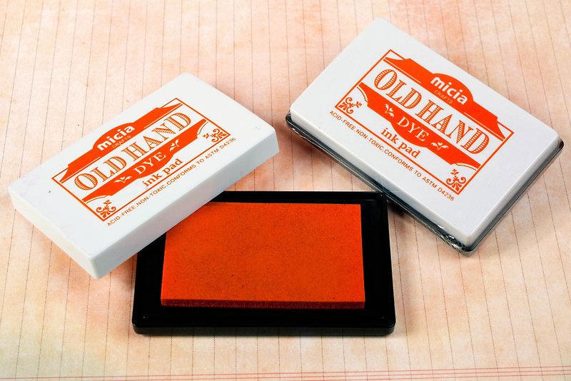 染料印台-橘色 - 印章/印台 - 其他材质 