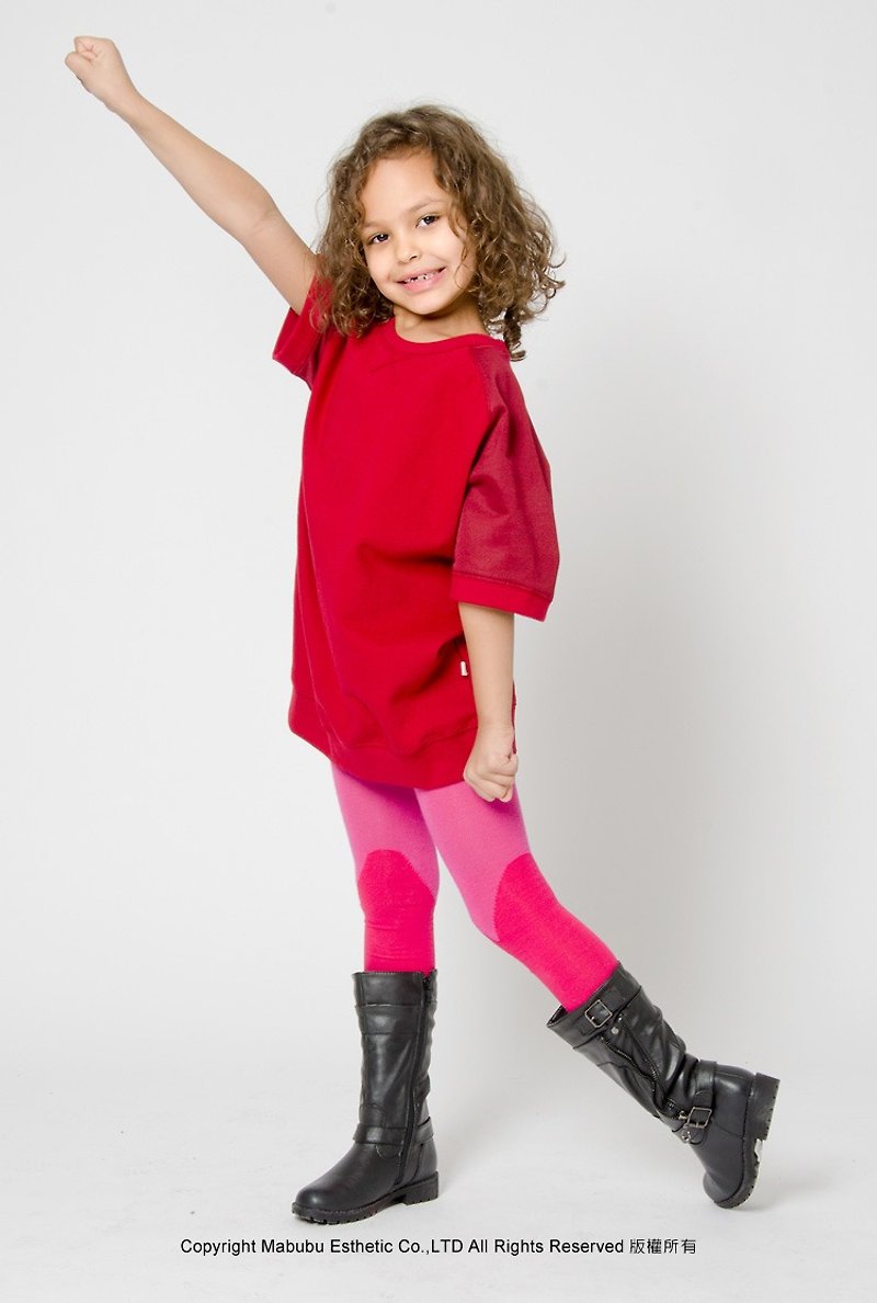 【瑞典童装】法国棉裤袜1岁至8岁 法国制桃红/红 - 婴儿袜子 - 棉．麻 红色