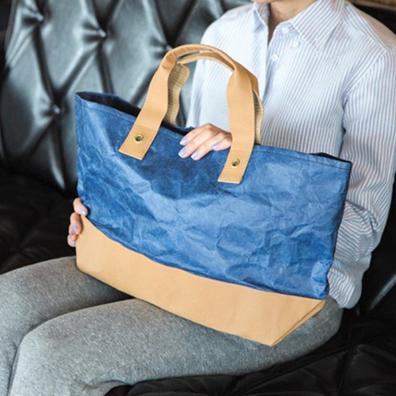 日本设计新材质●FLY BAG-托特包_蓝色 - 手提包/手提袋 - 纸 