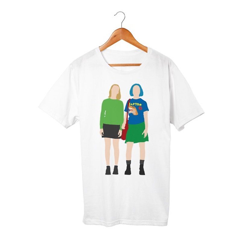 Enid & Rebecca #2 T-shirt - 女装 T 恤 - 棉．麻 白色