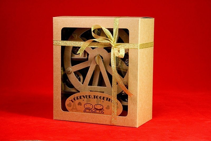 [巧克力游乐园] 金莎摩天轮礼盒(不含金莎) / 情人节 圣诞节 毕业礼品 生日礼物 交换礼物首选 - 其他 - 纸 金色
