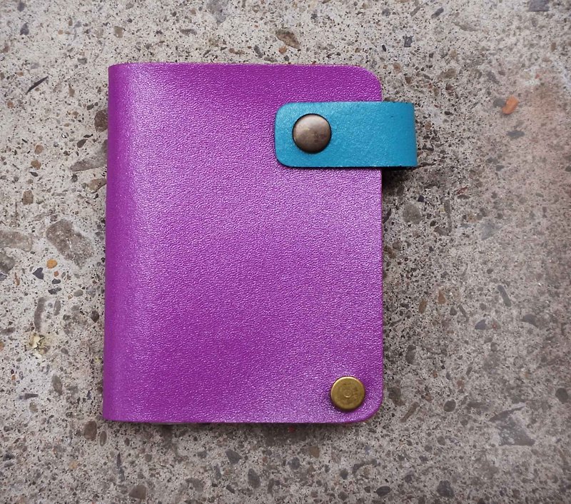 Sienna真皮扑克牌卡片夹 - 证件套/卡套 - 真皮 紫色