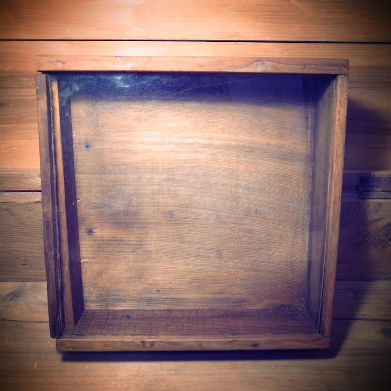 老骨头 木制玻璃展示箱  VINTAGE - 其他 - 木头 咖啡色
