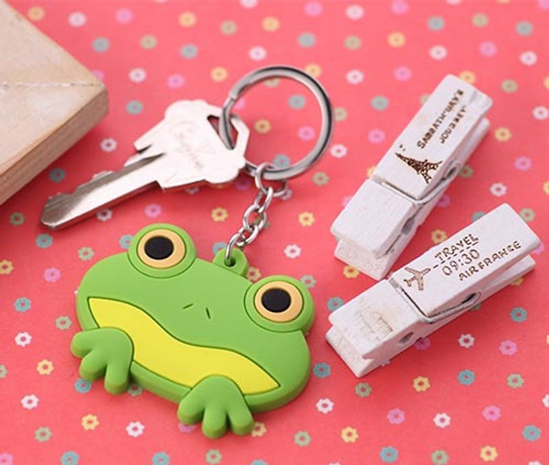 Organized Travel-动物钥匙圈-青蛙 - 钥匙链/钥匙包 - 硅胶 绿色