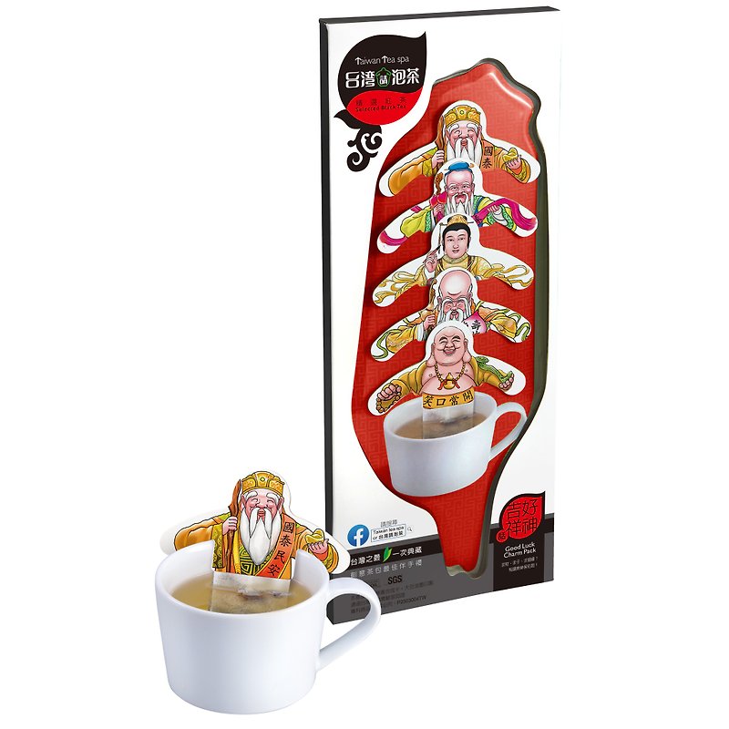台湾请泡茶系列-好神吉祥话包 红茶茶包 - 茶 - 其他材质 