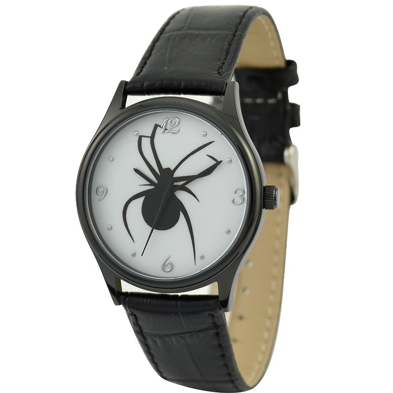 万圣节手表(蜘蛛) - 男表/中性表 - 其他金属 黑色