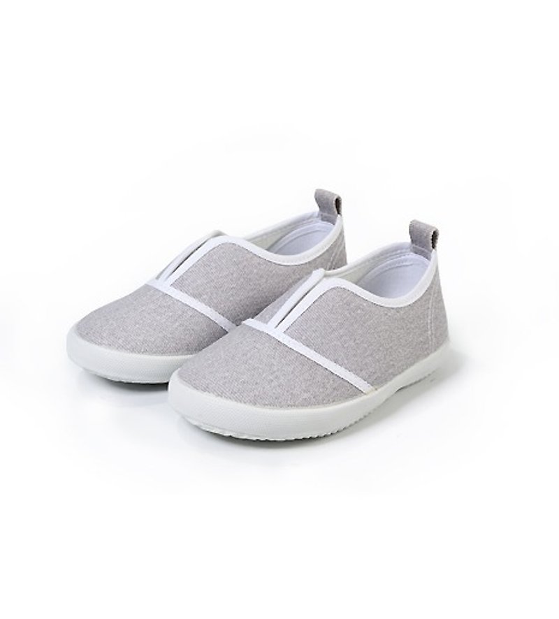 ‘Baby Day’舒适简约大v休闲鞋  灰色   童鞋 - 婴儿鞋 - 其他材质 灰色