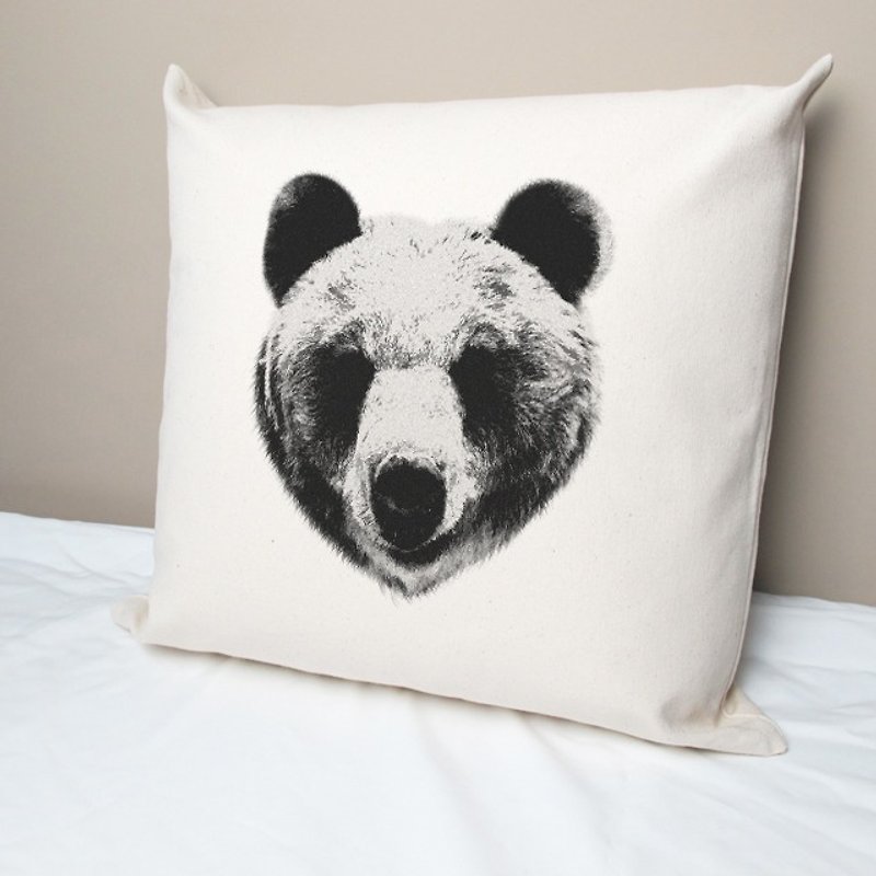 【定制化礼物】自然之熊 纯棉帆布抱枕 - 枕头/抱枕 - 其他材质 