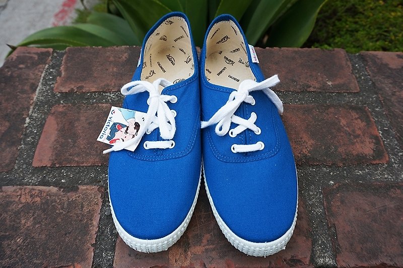 victoria西班牙国民手工鞋-蓝色INDIGO(男生款)(绝版) - 男款休闲鞋 - 棉．麻 蓝色