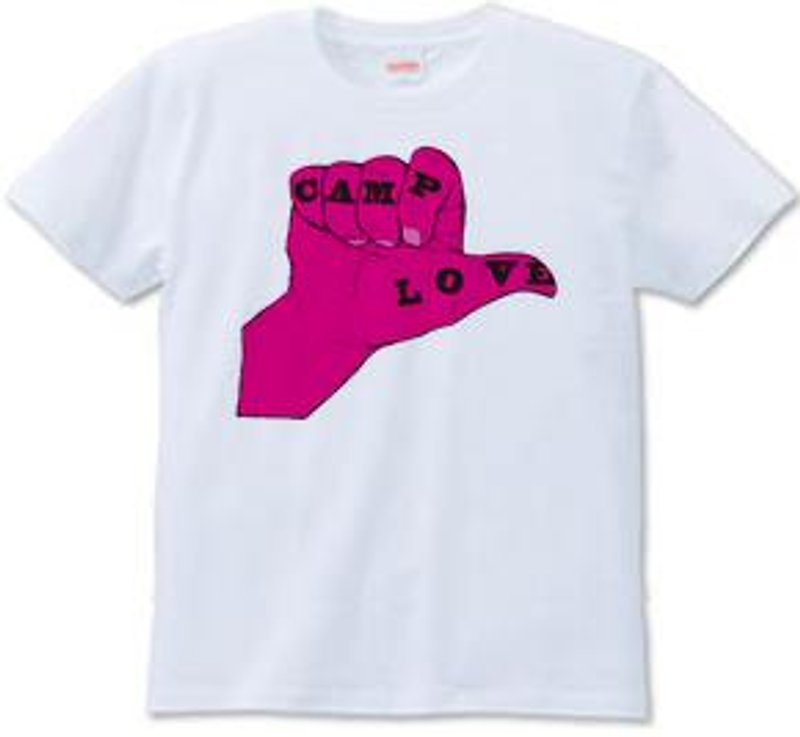 CAMP LOVE c（T-shirt  6.2oz） - 男装上衣/T 恤 - 其他材质 白色
