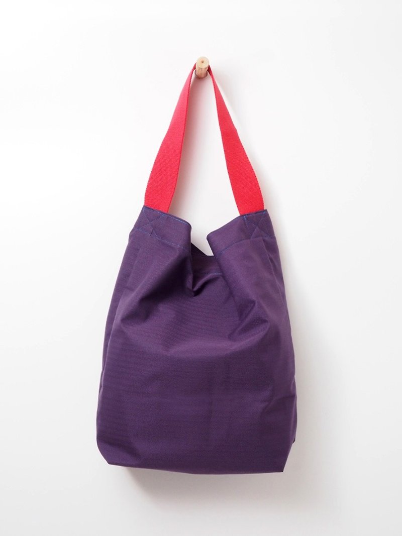 掉牙布袋包/肩背包/购物袋 - 侧背包/斜挎包 - 其他材质 紫色