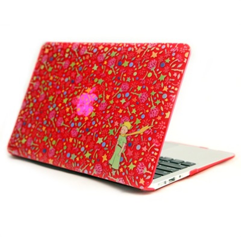 小王子授权系列-花花世界的呢喃《 Macbook  12寸/Air 11寸 专用 》水晶壳 - 平板/电脑保护壳 - 塑料 红色
