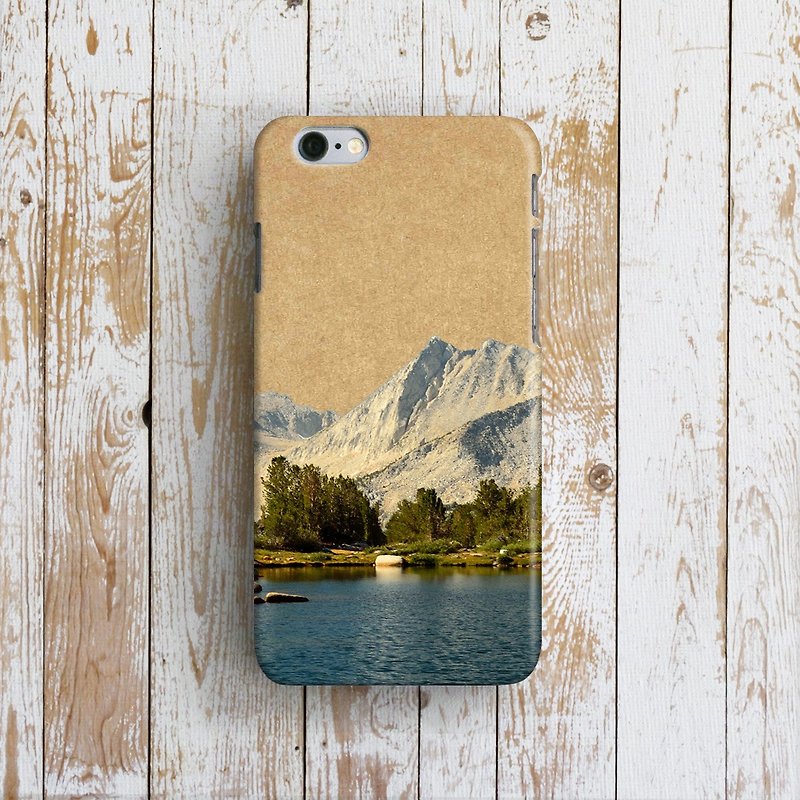 OneLittleForest - 原创手机保护壳- iPhone 7, iPhone 6 , iPhone SE- 高山森林湖泊 - 手机壳/手机套 - 塑料 咖啡色
