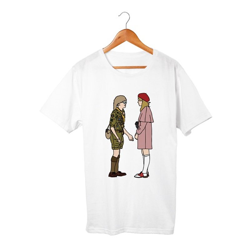 Sam & Suzy T-shirt - 中性连帽卫衣/T 恤 - 棉．麻 白色
