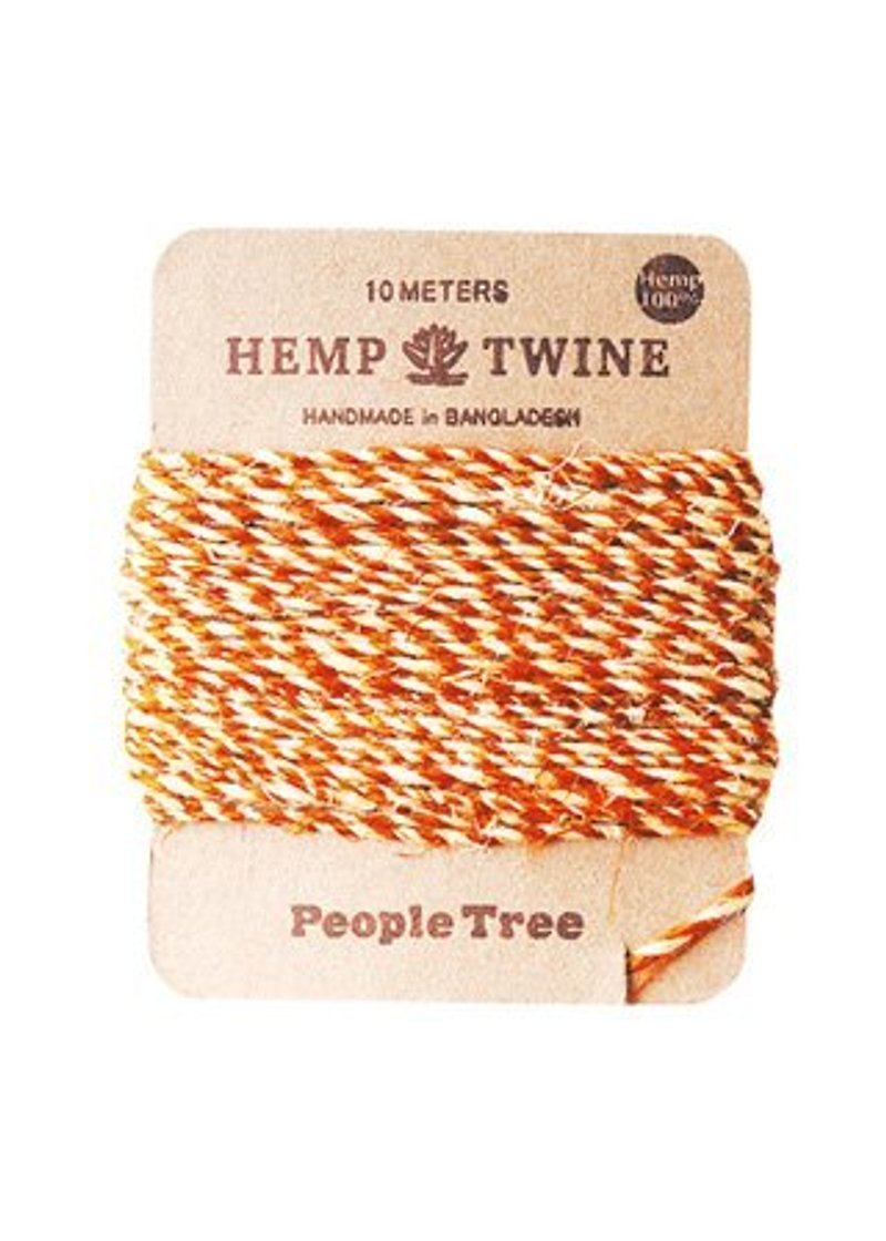 地球树Fair trade&Eco-“手作系列”-手工植物染麻线(双色线-咖啡色/原麻色) - 编织/刺绣/羊毛毡/裁缝 - 植物．花 