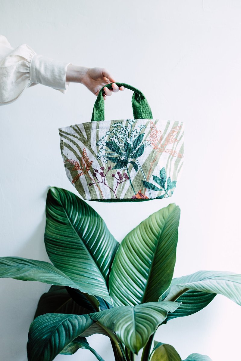 风情万种 手提 潮麻包  环保袋 - 手提包/手提袋 - 植物．花 绿色