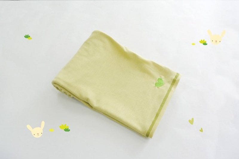 多用途 LOVE 围巾-糖果甜心女孩 - 丝巾 - 棉．麻 绿色