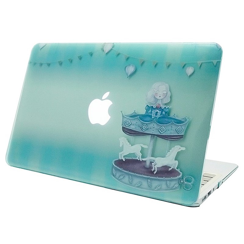 手绘爱情系列-旋转木马-tinting林文婷《Macbook Pro 15.4寸 专用 》水晶壳 - 平板/电脑保护壳 - 塑料 绿色