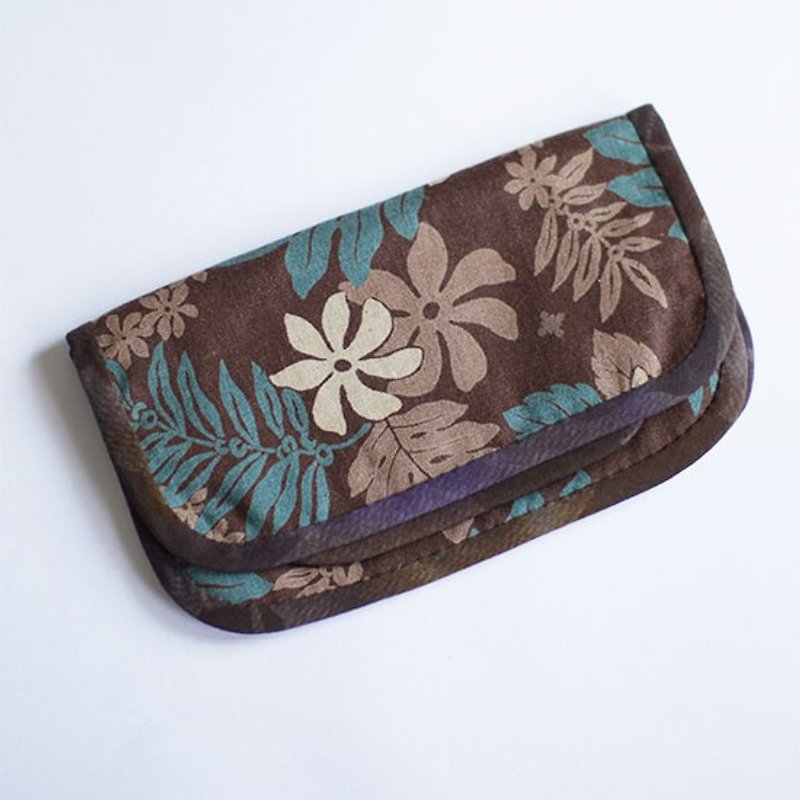 夏威夷风情布做长夹 - 皮夹/钱包 - 棉．麻 多色