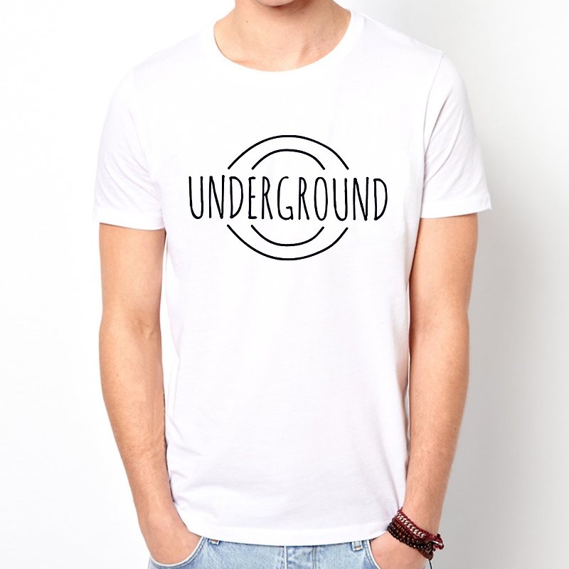 Underground短袖T恤-2色 文青 艺术 设计 时髦 文字 时尚 - 男装上衣/T 恤 - 其他材质 多色