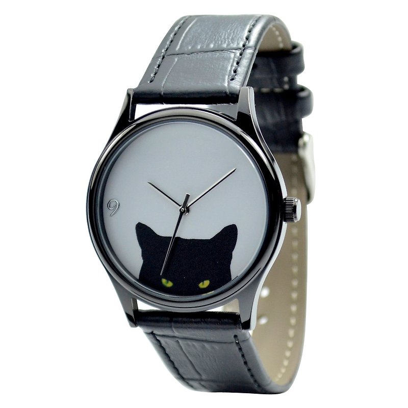黑猫手表---中性设计---全球包邮 - 男表/中性表 - 其他金属 黑色