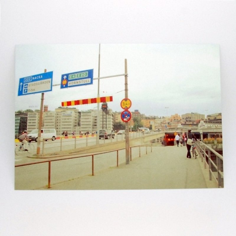 摄影明信片 | 城市小旅行 - 瑞典斯德哥尔摩-街道即景 - 卡片/明信片 - 纸 多色