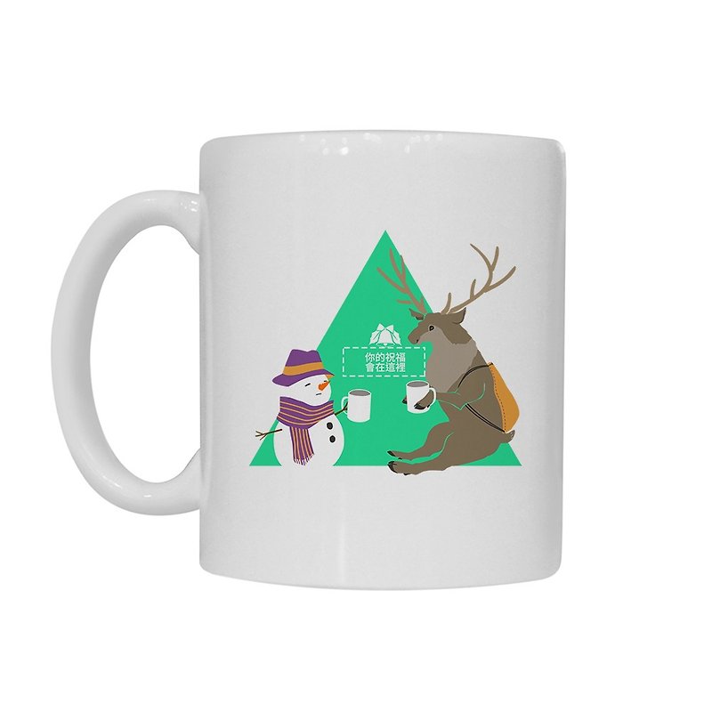 [寒冬送暖]订制一个圣诞马克杯！- 和驯鹿先生一起喝可可 - - 咖啡杯/马克杯 - 其他材质 绿色