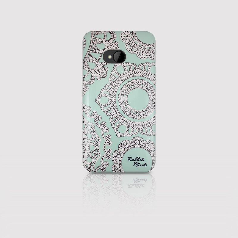 (Rabbit Mint) 薄荷兔手机壳 - 薄荷蕾丝系列 - HTC One M7 (P00006) - 手机壳/手机套 - 塑料 绿色