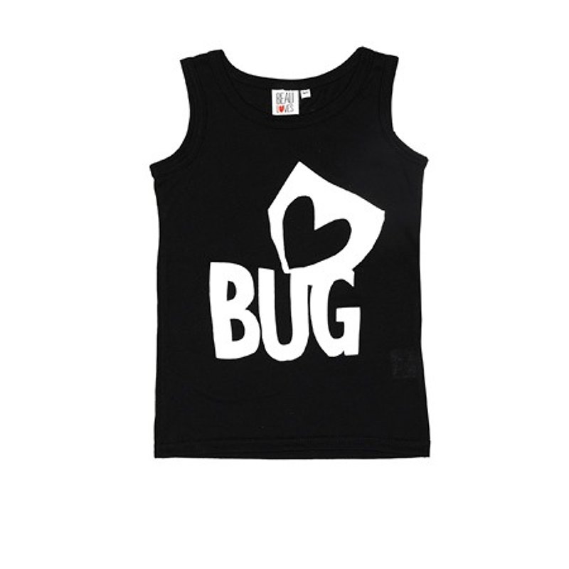 2015春夏 Beau loves 黑色Love bug无袖纯棉背心 - 其他 - 棉．麻 黑色