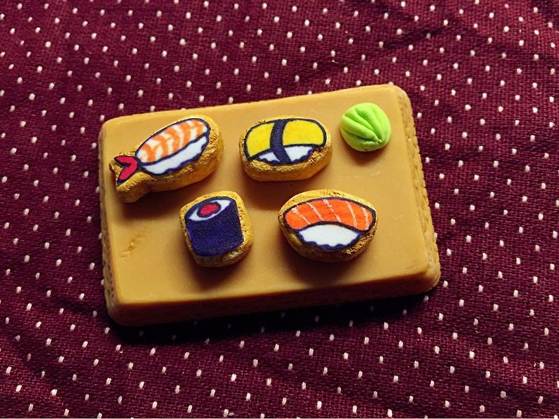 ~~mini 新品上市~~Sushi糖霜饼干耳环组 (5个一组) (可改耳夹式) ((满600随机送神秘小礼物)) - 耳环/耳夹 - 其他材质 多色
