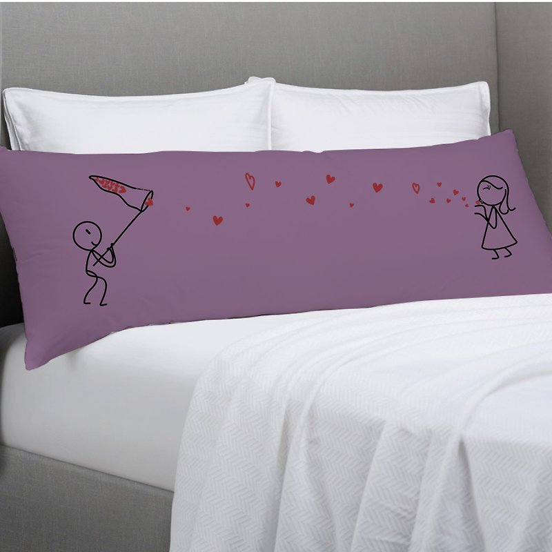 KISS CATCHER Purple Body Pillowcase by Human Touch - 枕头/抱枕 - 其他材质 紫色