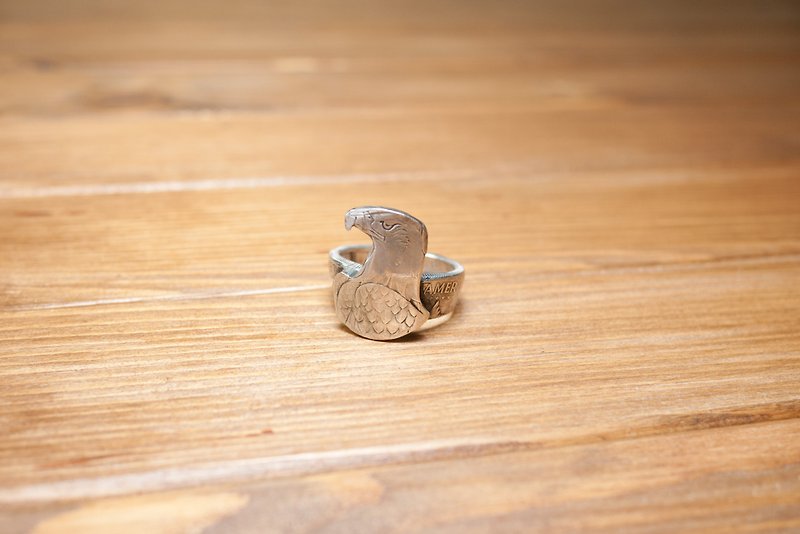 Dreamstation皮革鞄研所，手工打造美国银币造型戒指 - 戒指 - 其他金属 银色