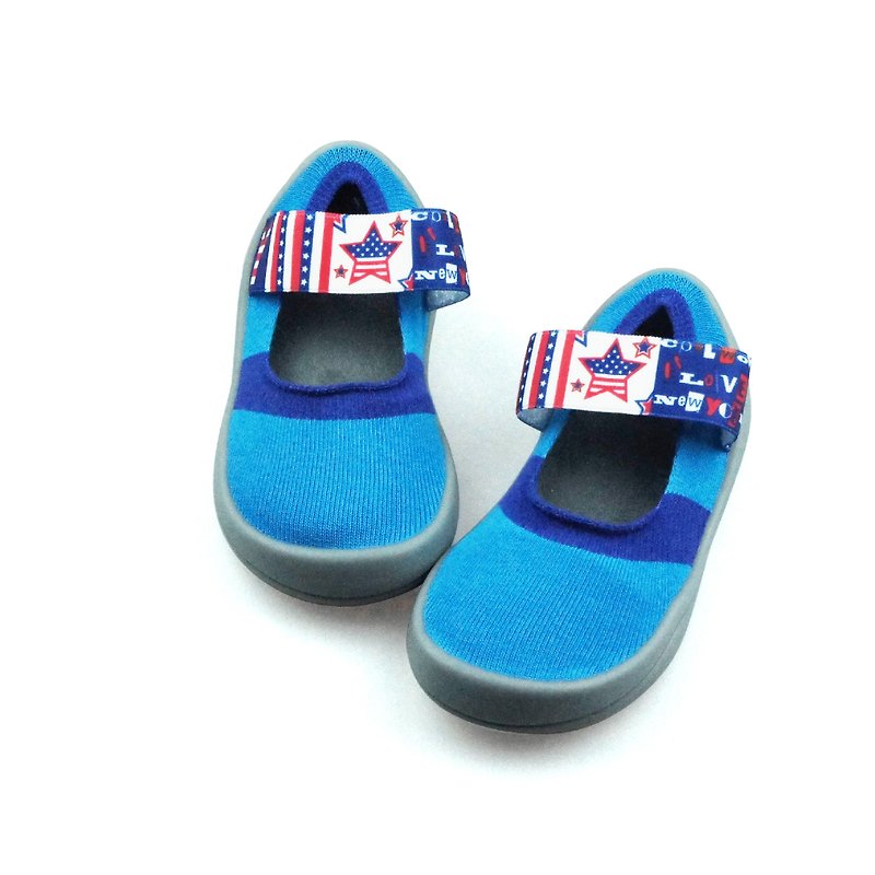 【Feebees】海洋蓝系列_摇滚巨星 (学步鞋 袜鞋 童鞋 台湾制造) - 童装鞋 - 其他材质 蓝色