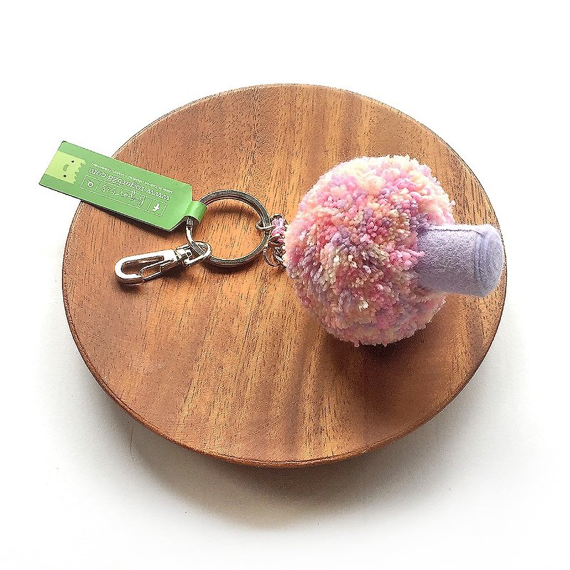 糖果色花椰菜钥匙圈 - 钥匙链/钥匙包 - 棉．麻 粉红色