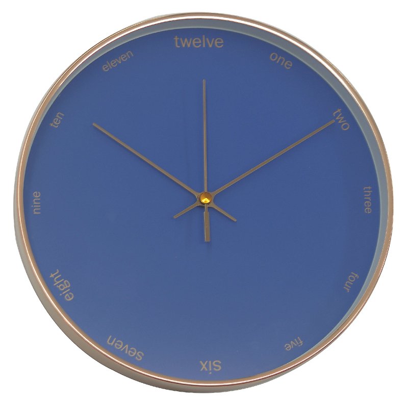 Mod - 深蓝设计挂钟 (金属) - 时钟/闹钟 - 其他金属 蓝色