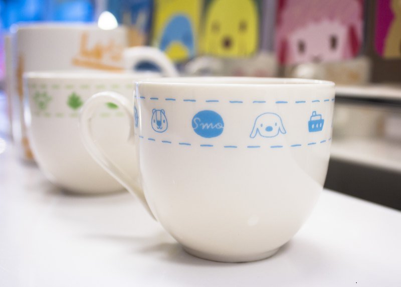 【LimTe】咖啡杯 : 海水浴场 - 咖啡杯/马克杯 - 瓷 蓝色