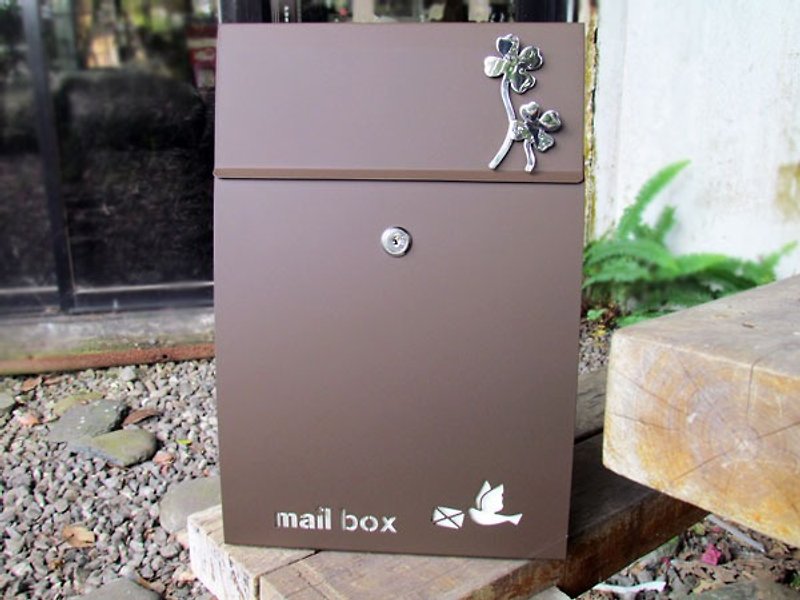 不锈钢四叶草信箱 邮筒 耐用与精致的结合 304不锈钢制 - 其他家具 - 其他金属 咖啡色