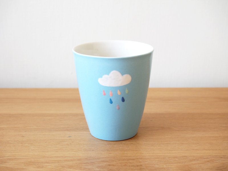 彩色云朵杯-单入(粉蓝) - 茶具/茶杯 - 瓷 蓝色