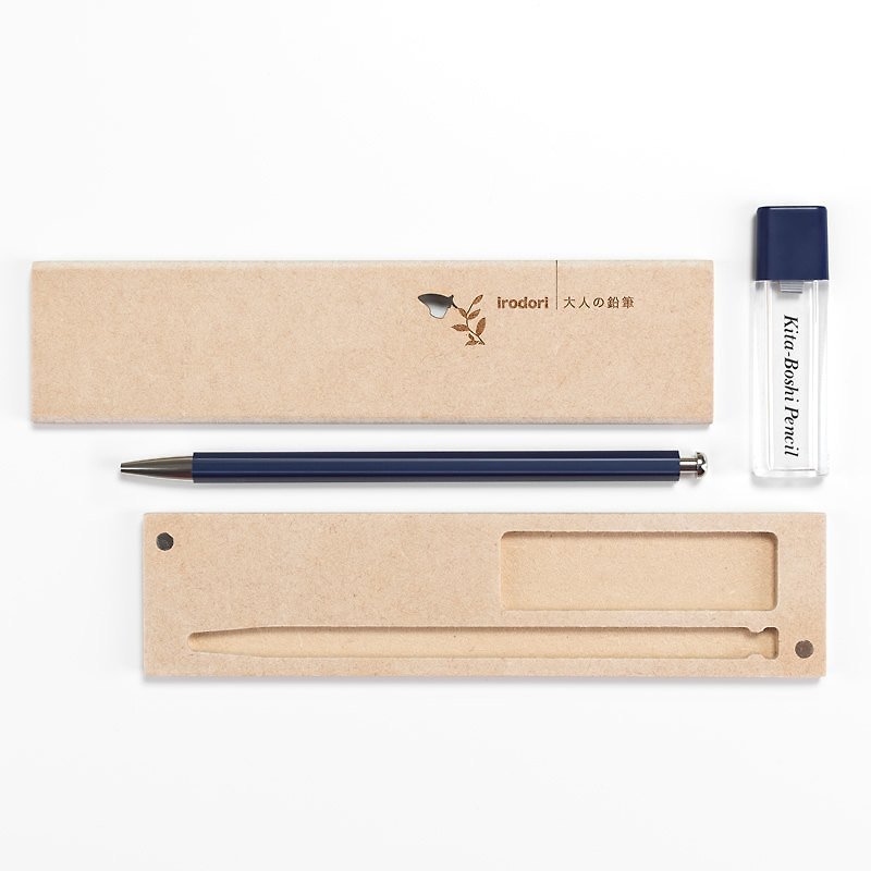 日本北星 大人的铅笔~彩 蓝色 木质笔盒组 - 其他书写用品 - 木头 蓝色