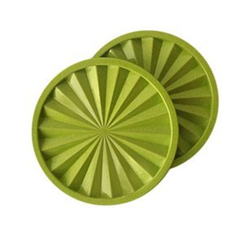 环保竹纤维-满竹杯垫2入(天然绿) - 茶具/茶杯 - 植物．花 绿色