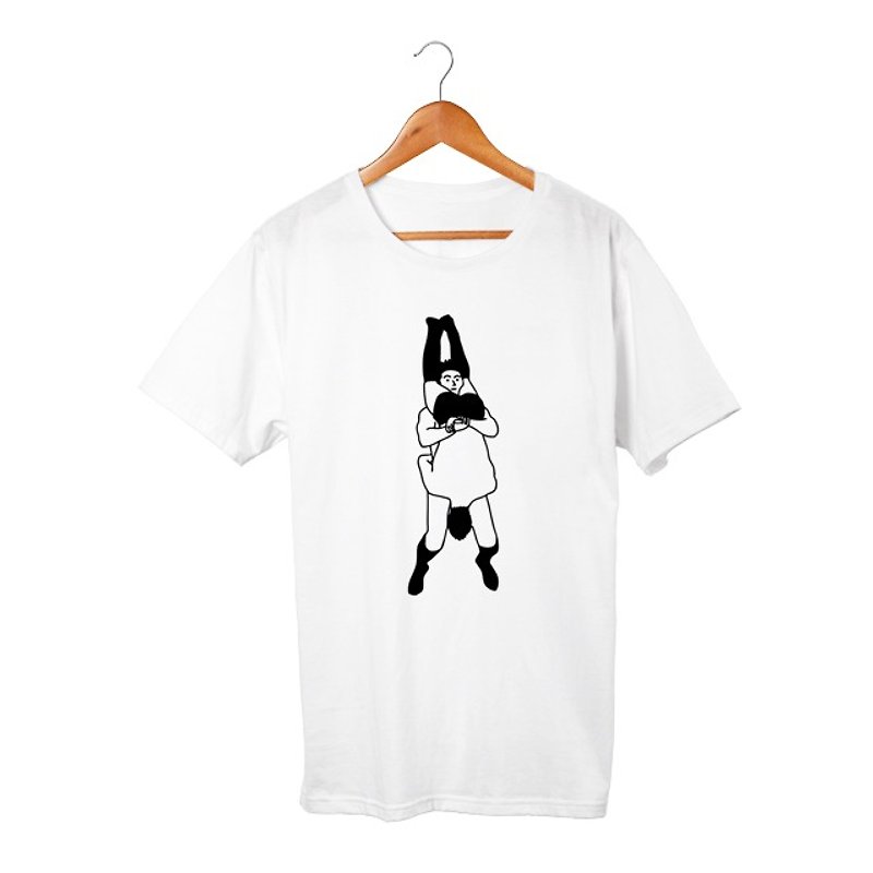 ツームストンパイルドライバー T-shirt - 中性连帽卫衣/T 恤 - 棉．麻 白色