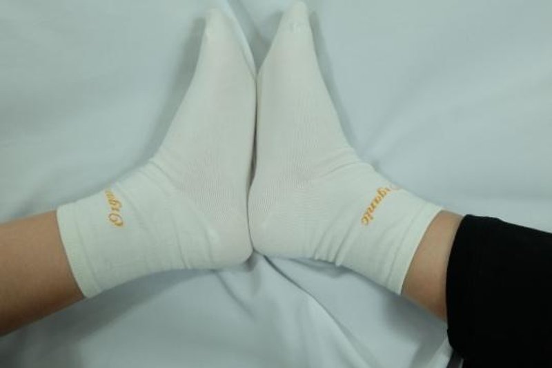 Gain Giogio【时尚篇】纯色有机棉袜 - 袜子 - 棉．麻 白色