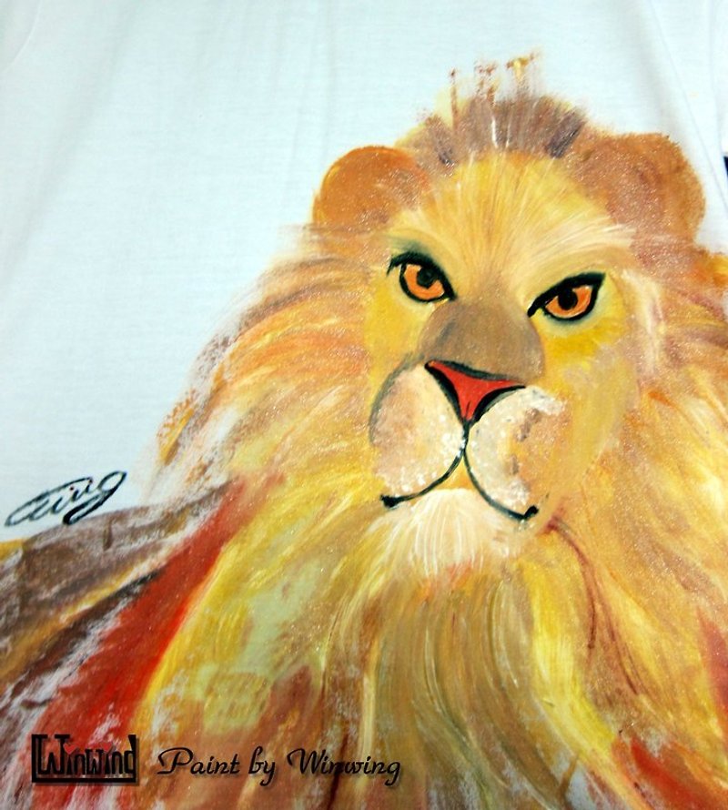 狮王-Winwing手绘衣 - 女装 T 恤 - 其他材质 